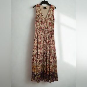 Maison Tara Multicolor Floral Maxi Dress